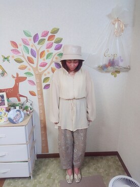 「RAGEBLUE（レイジブルー）のアイテム（帽子）」を使った、ユーリさん（レディース・152cm）の秋コーディネート