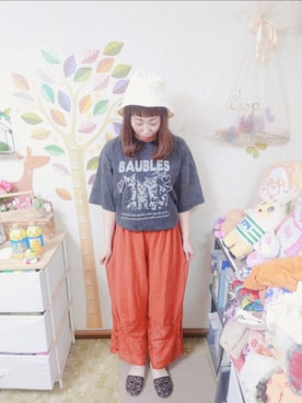 「Crisp（クリスプ）のアイテム（その他パンツ）」を使った、ユーリさん（レディース・152cm）の夏コーディネート