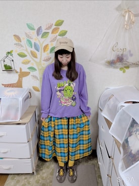 「PUMA(プーマ)のアイテム」を使った、ユーリさん(レディース・152cm)の秋コーディネート