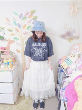 「SHEPP（シープ）のアイテム」を使った、ユーリさん（レディース・152cm）の夏コーディネート