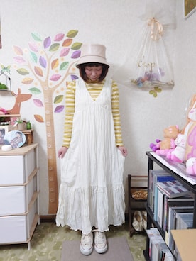 「RAGEBLUE（レイジブルー）のアイテム（帽子）」を使った、ユーリさん（レディース・152cm）の秋コーディネート