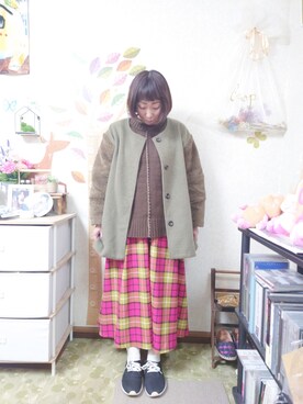 「Crisp（クリスプ）のアイテム（ジャケット/アウター）」を使った、ユーリさん（レディース・152cm）の春コーディネート