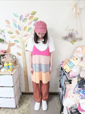 「Crisp（クリスプ）のアイテム（その他パンツ）」を使った、ユーリさん（レディース・152cm）の秋コーディネート