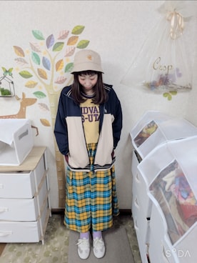 「Samansa Mos2（サマンサ モスモス）のアイテム（トップス）」を使った、ユーリさん（レディース・152cm）の春コーディネート