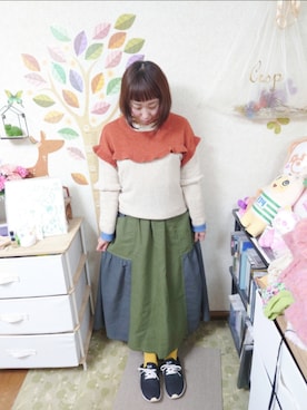「POU DOU DOU（プードゥドゥ）のアイテム」を使った、ユーリさん（レディース・152cm）の秋コーディネート