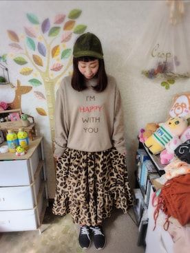 「coca（coca）（コカ）のアイテム」を使った、ユーリさん（レディース・152cm）の秋コーディネート