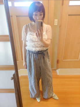 「POU DOU DOU（プードゥドゥ）のアイテム」を使った、ユーリさん（レディース・152cm）の秋コーディネート
