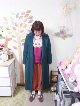 「DOUBLE NAME（ダブルネーム）のアイテム」を使った、ユーリさん（レディース・152cm）の冬コーディネート
