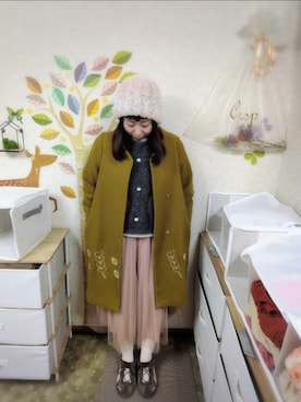 「LAC-VERT（ラック・ヴェール）のアイテム」を使った、ユーリさん（レディース・152cm）の冬コーディネート