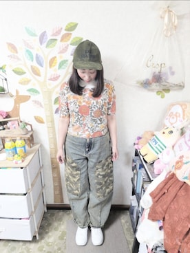 「FREAK'S STORE（フリークスストア）のアイテム」を使った、ユーリさん（レディース・152cm）の秋コーディネート