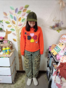 「PUMA（プーマ）のPUMA プーマ W SOFTRIDE REMI STARDUST SOFTRIDE REMI スターダスト 379831 ABC-MART限定 *02GRANOLA（スニーカー）」を使った、ユーリさん（レディース・152cm）の秋コーディネート