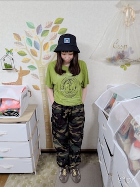 「PUMA（プーマ）のアイテム」を使った、ユーリさん（レディース・152cm）の夏コーディネート