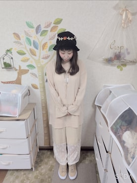 「Crisp（クリスプ）のアイテム」を使った、ユーリさん（レディース・152cm）の秋コーディネート