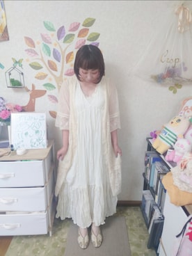 「apres jour（アプレジュール）のアイテム（ワンピース/ドレス）」を使った、ユーリさん（レディース・152cm）の夏コーディネート