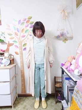 「Crisp（クリスプ）のアイテム（ジャケット/アウター）」を使った、ユーリさん（レディース・152cm）の春コーディネート