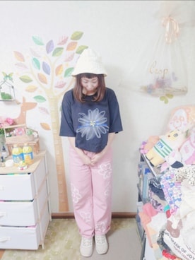 「PUMA（プーマ）のアイテム」を使った、ユーリさん（レディース・152cm）の夏コーディネート