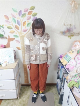 「DOUBLE NAME（ダブルネーム）のアイテム」を使った、ユーリさん（レディース・152cm）の秋コーディネート