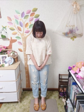 「Java（ジャバ）のアイテム」を使った、ユーリさん（レディース・152cm）の夏コーディネート