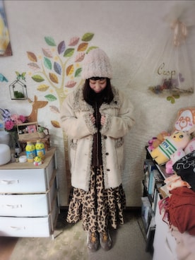 「coca（coca）（コカ）のアイテム」を使った、ユーリさん（レディース・152cm）の冬コーディネート