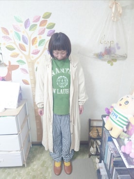「Crisp（クリスプ）のアイテム（ジャケット/アウター）」を使った、ユーリさん（レディース・152cm）の春コーディネート
