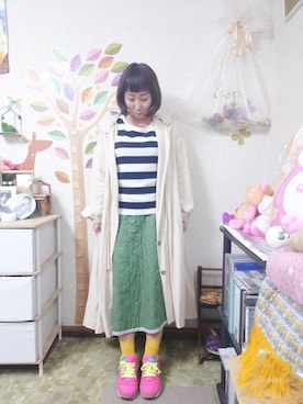「Crisp（クリスプ）のアイテム（ジャケット/アウター）」を使った、ユーリさん（レディース・152cm）の春コーディネート