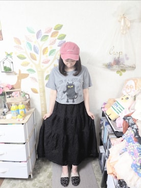 「アイテム（サンダル）」を使った、ユーリさん（レディース・152cm）の夏コーディネート