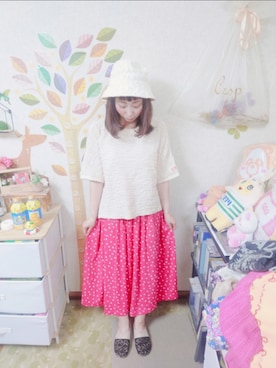 「Java（ジャバ）のアイテム」を使った、ユーリさん（レディース・152cm）の夏コーディネート