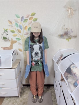 「Crisp（クリスプ）のアイテム」を使った、ユーリさん（レディース・152cm）の夏コーディネート