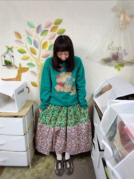 「MERLOT（メルロー）のアイテム」を使った、ユーリさん（レディース・152cm）の春コーディネート