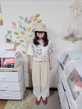「Crisp（クリスプ）のアイテム」を使った、ユーリさん（レディース・152cm）の夏コーディネート