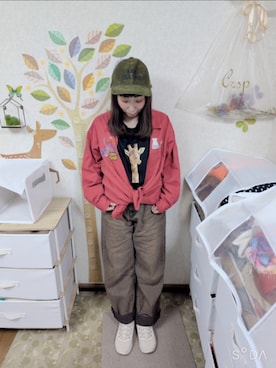 「MERLOT（メルロー）のアイテム」を使った、ユーリさん（レディース・152cm）の春コーディネート