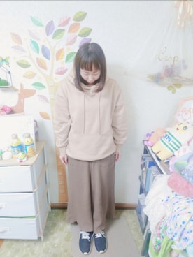 「Crisp（クリスプ）のアイテム（その他パンツ）」を使った、ユーリさん（レディース・152cm）の春コーディネート