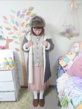 「Crisp（クリスプ）のアイテム（トップス）」を使った、ユーリさん（レディース・152cm）の冬コーディネート