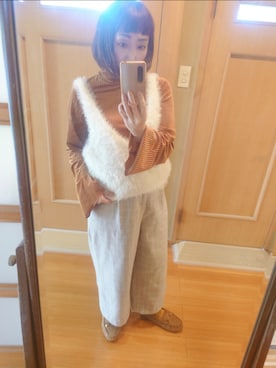 「POU DOU DOU（プードゥドゥ）のアイテム」を使った、ユーリさん（レディース・152cm）の秋コーディネート
