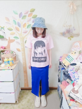 「アイテム（スカート）」を使った、ユーリさん（レディース・152cm）の夏コーディネート