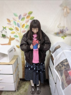 「HELLO.SANFRANCISCO（ハローサンフランシスコ）のアイテム」を使った、ユーリさん（レディース・152cm）の冬コーディネート