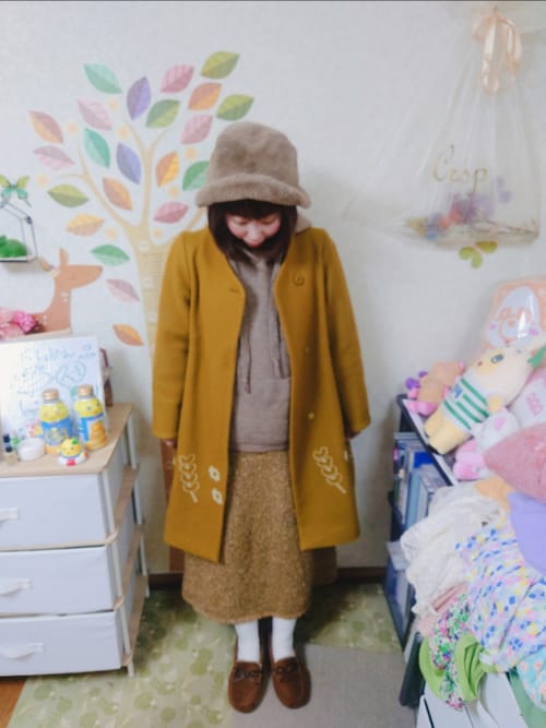 POU DOU DOU（プードゥドゥ）の「裾刺繍コクーンコート