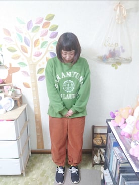 「DOUBLE NAME（ダブルネーム）のアイテム」を使った、ユーリさん（レディース・152cm）の春コーディネート