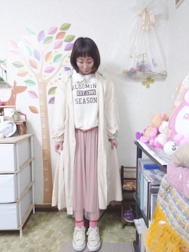 「Crisp（クリスプ）のアイテム（ジャケット/アウター）」を使った、ユーリさん（レディース・152cm）の春コーディネート