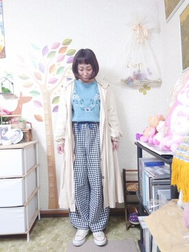 「Crisp（クリスプ）のアイテム（ジャケット/アウター）」を使った、ユーリさん（レディース・152cm）の春コーディネート
