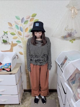 「Crisp（クリスプ）のアイテム」を使った、ユーリさん（レディース・152cm）の夏コーディネート