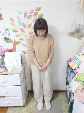 「PUMA（プーマ）のPUMA プーマ W SOFTRIDE REMI STARDUST SOFTRIDE REMI スターダスト 379831 ABC-MART限定 *02GRANOLA（スニーカー）」を使った、ユーリさん（レディース・152cm）の秋コーディネート