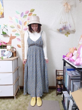 「RAGEBLUE（レイジブルー）のアイテム（帽子）」を使った、ユーリさん（レディース・152cm）の夏コーディネート