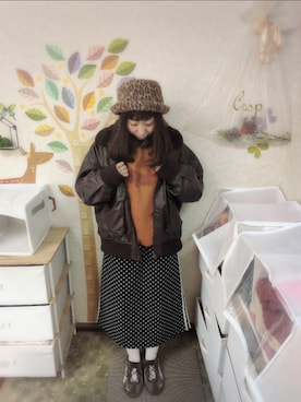 「PUMA(プーマ)のアイテム」を使った、ユーリさん(レディース・152cm)の冬コーディネート