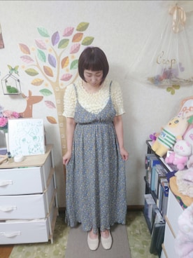 「Crisp（クリスプ）のアイテム（ワンピース/ドレス）」を使った、ユーリさん（レディース・152cm）の夏コーディネート