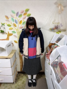 「CUBE SUGAR（キューブシュガー）のアイテム」を使った、ユーリさん（レディース・152cm）の春コーディネート