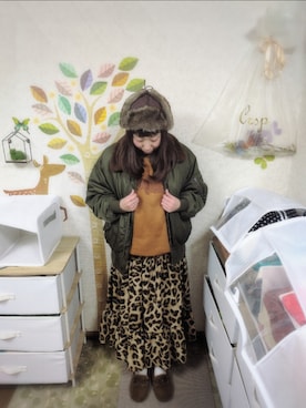 「coca（coca）（コカ）のアイテム」を使った、ユーリさん（レディース・152cm）の冬コーディネート