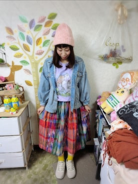 「アイテム（スカート、その他）」を使った、ユーリさん（レディース・152cm）の秋コーディネート