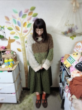 「niko and...（ニコアンド）のアイテム」を使った、ユーリさん（レディース・152cm）の秋コーディネート