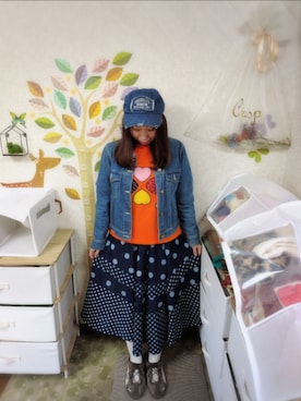 「CUBE SUGAR（キューブシュガー）のアイテム」を使った、ユーリさん（レディース・152cm）の春コーディネート